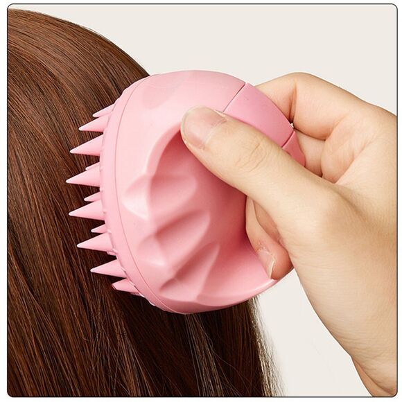 2 pcs Scalp Massager Shampoo Brush, Scalp Scrubber Soft Silicone Dandruff Remove - Picture 3 of 11